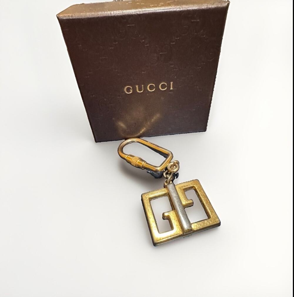 Gucci G Logo Keychain 
Box, COA